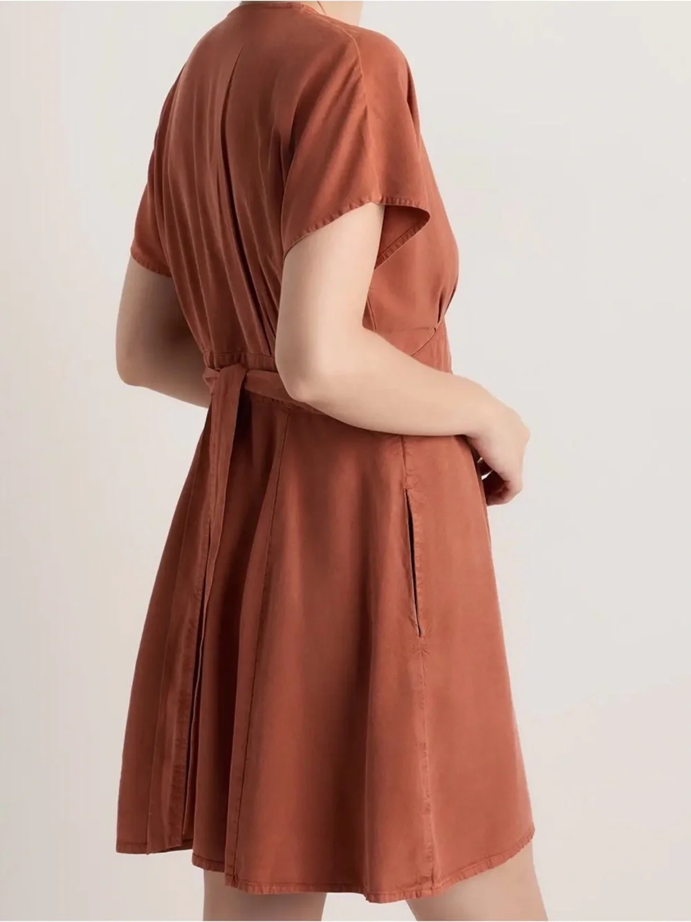 Quince Vintage Wash Tencel Button Front Dress - Picture 3 of 6
